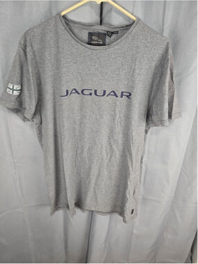 Men's Jaguar Short Sleeve Graphic Tee Grey Blue Size XL